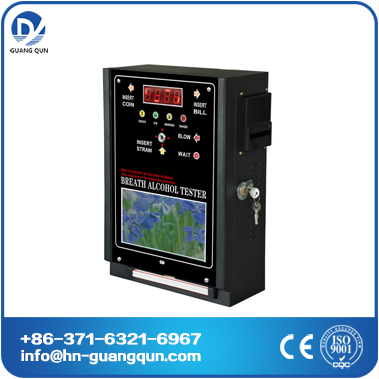 AT320 coin operated breath alcohol analyzer driving safe guangqun