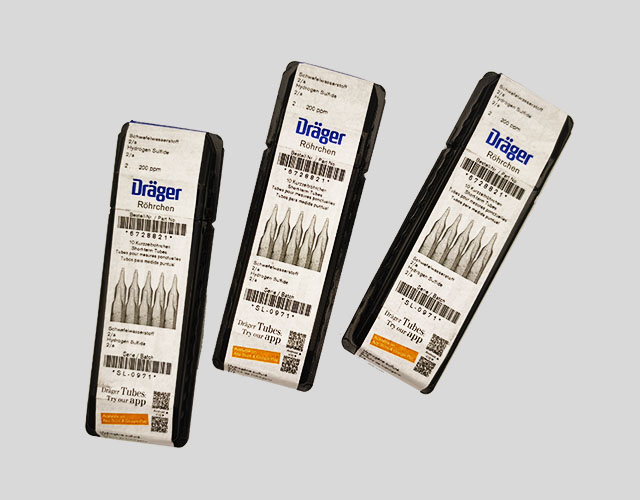 Dräger Short-term Tubes/draeger smoke tubes Hydrogen Sulfide 2/a