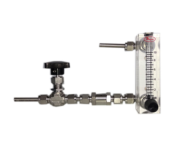 Customized Acrylic flow meter use with dew point moisture meter/flow instrument