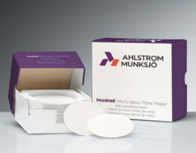 Ahlstrom glass microfiber filters MGB 1.0 μm, Medium Speed 