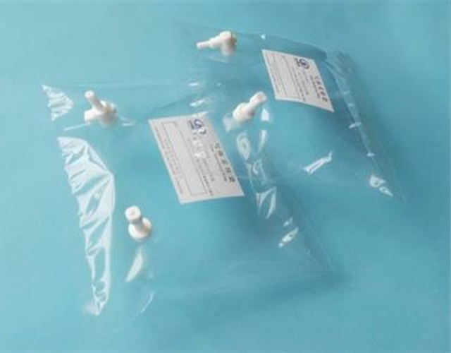 Teflon®FEP Gas Sampling Bags—PTFE side-opening dual-valve (FEV42)