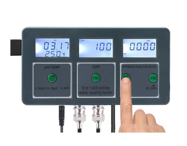 Water quality tester with ph orp measure