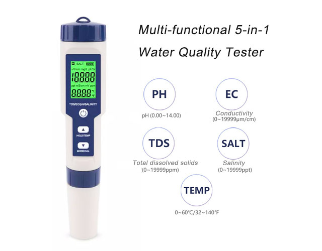 multi-functional water quality test pen